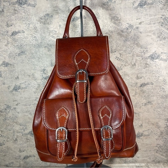 Genuine Leather Made in Italy Backpack - Picture 1 of 11